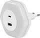 Ledvance LUNETTA HEXAGON plug-in nachtlamp, 5W, 5lm, Warm wit licht
