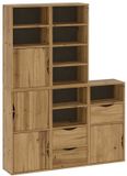 vidaXL Bijzetkasten 5 stuks ODDA 40x24x79 cm massief grenenhout Naturel