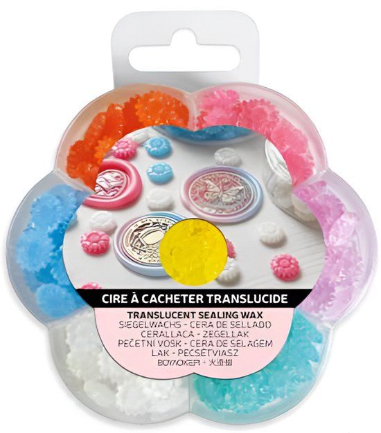 Aladine Zegel Wax Set Glow 7 Kleuren