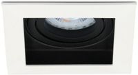 HOFTRONIC 6x Durham Vierkante LED Inbouwspot Wit GU10 Kantelbaar 5W 6400K