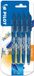 Pilot Frixion Ball - Uitwisbare Rollerballpen - Blauw - 4 Stuks