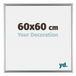 Your Decoration Cadre photo 60x60 cm Plastique Argent Bordeaux