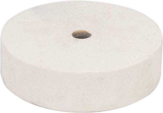 Ferm Grinding stone 150x40x127mm P80 white for BGM1020