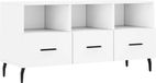vidaXL Meuble TV - 102x36x50 cm - Bois traité - Blanc