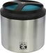 CAO Lunchbox, geïsoleerd, eenvoudig, 1 liter, voor kamperen en wandelen, volwassenen, uniseks, blauw, hoogte 12,3 cm