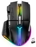 Merkloos Gaming muis - Draadloos - 8 programmeerbare knoppen - 8000 DPI - Zwart