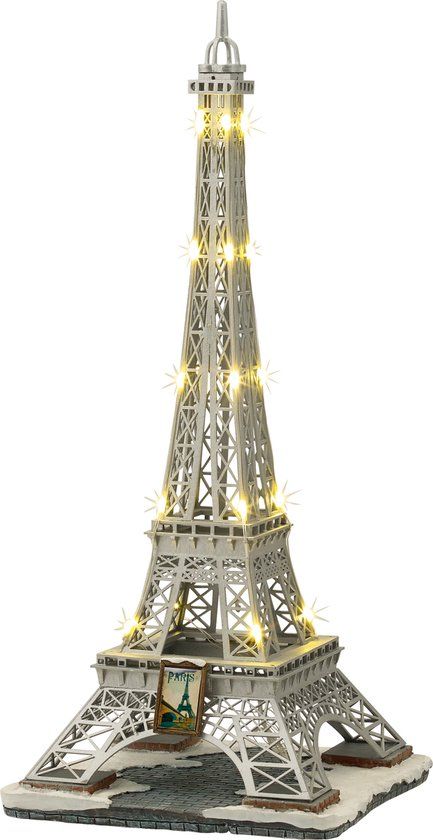 Luville Eiffel Tower PVC Grijs 32 cm