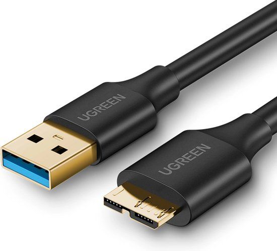 Ugreen USB-A 3.0 to Micro USB-B Cable - 1m - Black