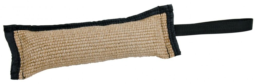 TRIXIE 3297 Training Dummy Bijtrol Jute 30x10 cm - Zwart/Grijs