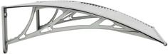 vidaXL Deurluifel Grijs en Transparant 80x75 cm Polycarbonaat