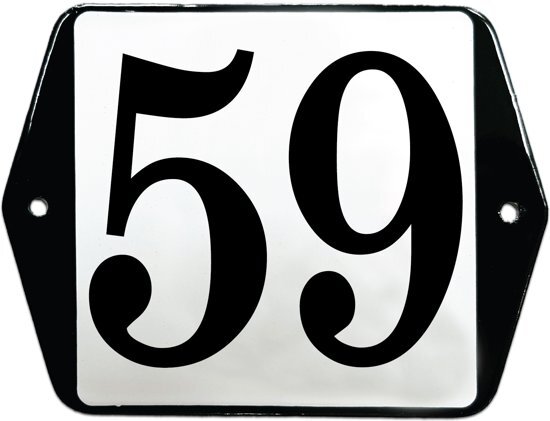 EmailleDesignÂ® Emaille huisummer model oor - 59