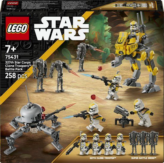 LEGO Star Wars 327th Star Corps Clone Troopers Battle Pack 75431 Bouwset