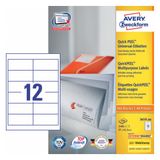 Avery 3659-200 - Etiket - wit