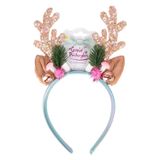 Great Pretenders Holiday Rudolph Kersthaarband voor Kinderen - Roze/Mint