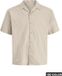 Jack & Jones Junior Overhemd Feather Gray Korte Mouw Katoen Loose Fit 176