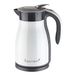 Vektra VEK-1701W Vacuüm-geïsoleerde waterkoker, 1,7 l, roestvrij staal, dubbelwandig, thermoskan 2-in-1 warmhoudfunctie, BPA-vrij, wit