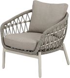 AVH-Collectie Arezzo low lounge dining tuinstoel natural sand