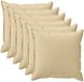 vidaXL Kussen met kussen HOUTEN 6 st Beige Polyester