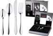 Cheffinger Service de couverts pour 6 personnes 24 pièces 18/10 acier inoxydable Couverts de table