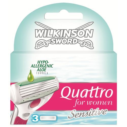 Wilkinson Quattro for Woman Sensitive mesjes 3-pack