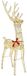 vidaXL 3D Rendier 140 LED's Warmwit 128 cm PET
