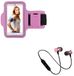 Sportset Samsung Galaxy J4+ Sportset (Bluetooth koptelefoon + manchetten) lopen T6 (roze)