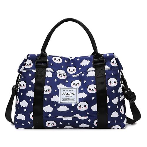 NWLR 10 handbagage voor dames, 28 inch, Leuke Panda, Carry-On 28-inch, Trolley Sleeve Bag met droge en natte gescheiden zak