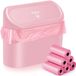 Bol Voiture boîte de rangement avec sacs poubelles - étanche et inodore - rose