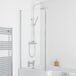 Portland Paroi de douche 80 x 140cm Angulaire 6mm Verre de sécurité Easyclean