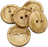 Olijfhouten BOTIBOTON - 50 knopen van olijfhout - 2 gaten - Diverse maten (10, 12, 15, 18, 20 en 25 mm) - Naaiaccessoires - Gemaakt en verzonden vanuit SPANJE (18 mm)