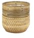 van der Leeden Rotan Lombok plantenmand grijs 21x20cm