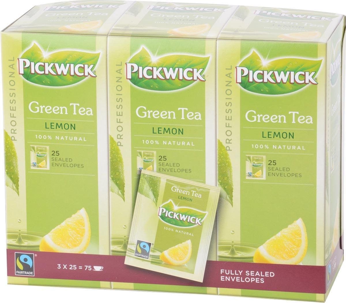 Pickwick Groene Thee Lemon - 25 zakjes