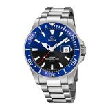 Jaguar J860/5 Heren Horloge - Saffierglas - Roestvrijstaal/Staal - Zilverkleurig - Ø 43.5 mm - Quartz - Vouw/Vlindersluiting - 20 ATM
