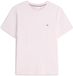 Tommy Hilfiger Heren T-shirt Korte Mouw Ronde Hals Effen Roze M