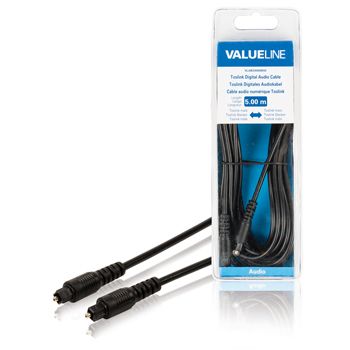 Valueline Toslink Digital Audio Cable - 5m - Black