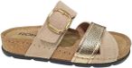 Rohde Leren Dames Slippers - Beige/Goud - 39