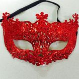 Heble® Oogmasker Venetië - Maskerade - Bal Masker - Rood - One Size