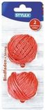 Stylex Van Der Meulen Sneek B.V. 2x Bollen touw roze - Touw bolletjes van 10 meter en 20 meter - Hobby touw