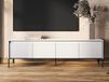 TRAINING Meuble tv-hifi 4 portes 192 cm blanc