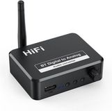 Adaptateur audio Bluetooth noir - BT 5.1 - SPDIF/3.5mm AUX//RCA/USB - Récepteur audio Bluetooth - B35