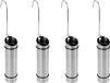 4x Verdamper voor verwarming, zilver, 21 cm