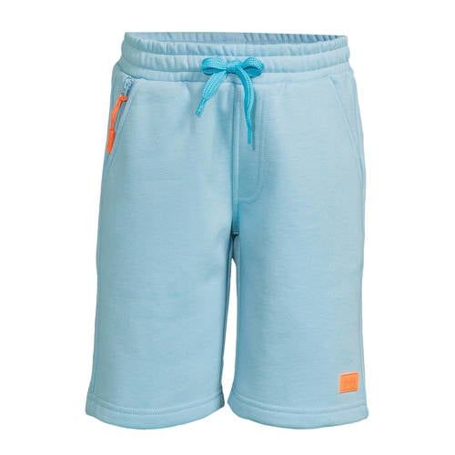 Orange Stars sweatshort lichtblauw