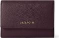 Lazarotti Leren portemonnee Bologna Leather Zip Wallet With 15 Card Slots Burgundy donkerbruin
