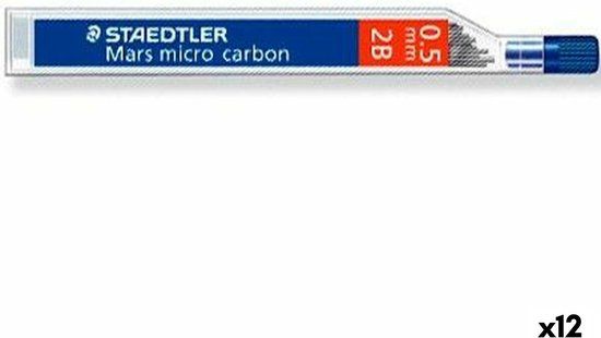 Staedtler Mars Micro Carbon 2B 0.5mm Pencil Lead - 12 Pieces