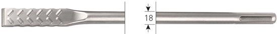 Rotec SDS-max vlakbeitel, V-Breaker, 25x280