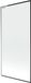 Mexen Next L paroi de douche 1 aile 90 x 150 , cadre noir, chrome - 895-090-000-03-70-01