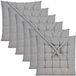Giftdecor Coussin de chaise Decorama - 6x - gris clair - 40 x 40 x 5 cm