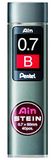 Pentel AIN STEIN 0.7mm 2B Mine de crayon (40 pièces)