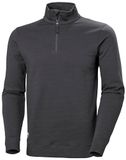 Helly Hansen Workwear Heren Klassieke Half Zip Sweatshirt, 970 Donkergrijs, XS