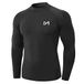 MEETYOO Compressieshirt voor heren, sportkleding, lange mouwen, basislagen, voor hardlopen, fitnessstudio, fietsen